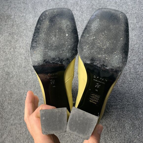 BY FAR Leather Boots High Heel Side Zip Mid Calf Made Portugal Size 40 EU / 9 US - Picture 9 of 14